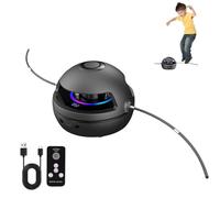 Music Jump Rope Machine Kids, Electronic Skipping Rope With Remote Control, Kids Exercise Equipment, Smart Digital Skipping Rope For Adults, Kids, Home (Black)