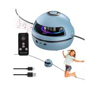 Music Jump Rope Machine, Smart Automatic Electric Rope Skipping Machine with Bluetooth Speaker&LED Display Counter, 1-10 Speed Level Adjustment