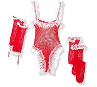 Music Legs Body Rojo Encaje Blancos Guantes 0.12 120 g