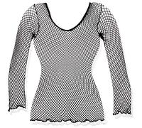 Music Legs visnet Top met larga mouwen - Negro