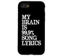 Music Lover - My Brain is 99 Percent Letra de canciones Divertida Carcasa para iPhone SE (2020) / 7 / 8