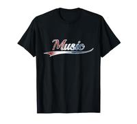 Music Lover Patriotic Red White and Blue USA Camiseta