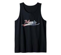 Music Lover Patriotic Red White and Blue USA Camiseta sin Mangas