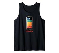 Music Lover Powered By Playlists Battery Charge Design Camiseta sin Mangas