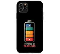 Music Lover Powered By Playlists Battery Charge Design Carcasa para iPhone 11 Pro Max