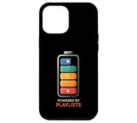 Music Lover Powered By Playlists Battery Charge Design Carcasa para iPhone 12 Pro Max