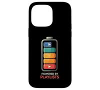 Music Lover Powered By Playlists Battery Charge Design Carcasa para iPhone 14 Pro Max
