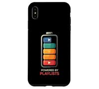 Music Lover Powered By Playlists Battery Charge Design Carcasa para iPhone XS Max