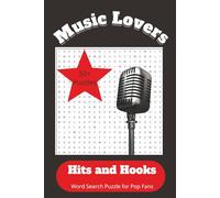 Music Lover Word Search Puzzle Book: Word Search with Easy to Read print about Pop Music, Hip Hop Music, Indie Rock Music and More, 6x9 inches, 110 ... Holiday, Travel, Birthday, Christmas