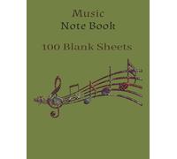 Music manuscript: Blank Sheet Music Book: 100 Pages of Staff Paper for Music Composition and Songwriting Music Manuscript Paper Notebook: For ... Blank Tablature and Chord Diagrams for Guitar