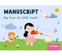 Music Manuscript Book for Kids: Wide Staff Blank Sheet Music Notebook for Young Beginners Ages 3 to 7: Big Lines for Little Hands | 4 Large Staves Per ... Notation Guide Included | 8.25 x 6 Inches