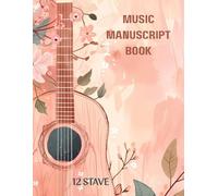 Music Manuscript Book with 100 pages- Paperback