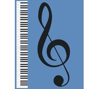 Music Manuscript Notebook: Blank Piano Music Sheet | Staff Paper Notebook | Music Writing Notebook | 100 Pages | 8.5x11 Inches