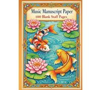 Music Manuscript Paper, 100 blank staff pages: Music Notebook Wide Staff | Blank Sheet Music Notebook | 7 Large Staves Per Page | Music Writing ... for learning (100+ pages, 7x10 inches)