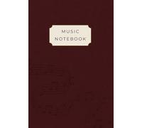 Music Manuscript Paper with Dot Grid Notes: Burgundy Music Theory Notebook for Students, 110 Pages 6x9 in: Staff Paper & Dotted Pages Hybrid for Songwriting and Composition
