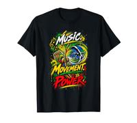Music Movement Power Divertida Capoeira Roda Fighter Camiseta