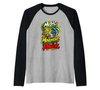 Music Movement Power Divertida Capoeira Roda Fighter Camiseta Manga Raglan