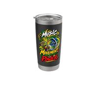 Music Movement Power divertida Capoeira Roda Fighter Vaso térmico de acero inoxidable de doble pared
