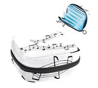Music Note - Bolsa de almacenamiento portátil para servilletas sanitarias, color blanco y negro, Varios colores, 4.7x6.6x6.6 in/12x17x17 cm