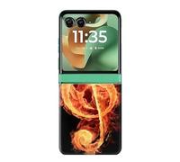 Music Note Burn Funda Carcasa Case para Motorola Razr 60, Razr 2025