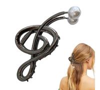 Music Note Hairclips | Hair Clip With Pearl - Non Slip Metal Hairpins, Fancy Musical Score Strong Hairpins For Women Girlsfunctional And Beautifu
