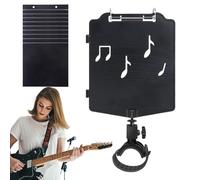 Music Note Stand, Lightweight Adjustable Sheet Music Holder, Portable Foldable Design with 10-Page Capacity, 8.86x6.89x1.97 inches, Ideal for Flute, Trumpet, Clarinet, Oboe Players
