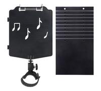 Music Note Stand, Lightweight Music Book Stand, 8.86x6.89x1.97 inches Adjustable Flute Playing Supplies, Musical Instrument with 10 Pages for Trumpet, Clarinet and Oboe