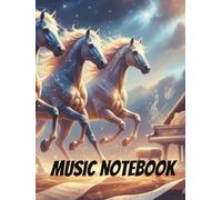 Music Notebook 12 Staves per Page 100 Pages 8.25 x 11 for Musicians Songwriters Students and Composers: Blank sheet music book for composing writing ... vocal notes elegant design for music lovers