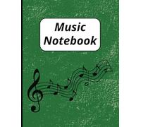 Music Notebook: Blank Sheet Music Notebook. Staff Paper Notebook. 100 Pages.