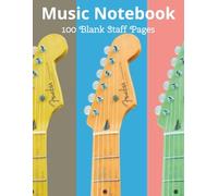 Music Notebook: Blank Sheet Music Notebook | Staff Paper Notebook | Staff Manuscript Pad | 100 pages, 8.5x11 inches