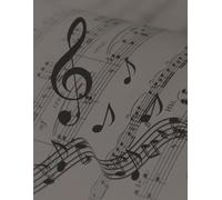 Music Notebook: Blank Staff Sheet for Music Composition, and Writing Melody, 8"x11"/20.32 cm x 27.94 cm, 140+ sheets, great gift for musicians and music lovers