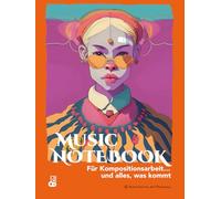 MUSIC NOTEBOOK Für Kompositionsarbeit… und alles, was kommt: Notenbuch mit leeren Notenzeilen zum Schreiben, Komponieren und Arbeiten