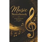 music notebook: Lined notebook for notes, lyrics & song ideas