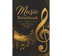music notebook: Lined notebook for notes, lyrics & song ideas