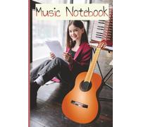 Music Notebook: Music Staff Paper for Writing Music | 12 Staves Per Page | 6x9 Manuscript Notebook