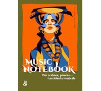 MUSIC NOTEBOOK Per a idees, proves… i accidents musicals: Quadern de música amb pentagrames per a composició i esbossos