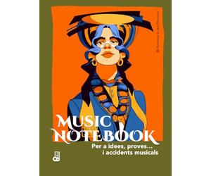 MUSIC NOTEBOOK Per a idees, proves… i accidents musicals: Quadern de música amb pentagrames per a composició i esbossos