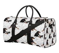 Music Notes - Bolsa de viaje para mujer, hombre, niña, niño, fin de semana, 22.7 L, bolsa de equipaje para deportes, gimnasio, yoga, color, 22.7L, Organizador de bolsas