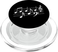Music Notes Key Treble Clef Pentagram PopSockets PopGrip para MagSafe