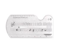 Music Notes Template - Accurate Staff Ruler, Composer Planning Stencil, Lightweight Melody Drafting Accessory | Inspiring Writing Composition Helper For Hobby Creators Students Home Art Design