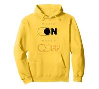 MUSIC ON - WORLD OFF X Música Amor Músico Músico Am Sudadera con Capucha