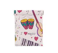 Music Records Blues Music es el Tema de mi Vida, Squeeze Top Wallet Bolsa de Almacenamiento para Mujer Monedero pequeño Bolsa de Cambio