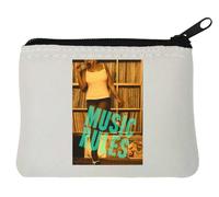 Music Rules Records and A Girl - Monedero de neopreno (10 x 11 cm), color blanco, White, Talla única