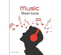 music sheet book: blank music sheets with easy to read prints | 8.5 x 11 inches,100 pages.| perfect gift for vacations, holidays and leisure