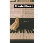 Music Sheet: Notebook Sheet MusicFor Beginners To Learn Songs | Includes Simple Sheets Of Paper | Size: "6 x 9" Inches | 110 Pages.