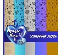 Music Sheet Scrapbook Paper: Music Theme - 8,5x8,5 inches - Beautiful craft paper for gift wrapping, card making, scrapbooking (Scrapbook Paper - ... for Gift Wrapping, Card Making, Scrapbooking)