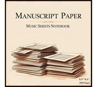 Music Sheets 100 Pages 8.5”×8.5” Music Staff Loose Leaf Sheets, Wide Staff Blank Manuscript Paper, Music Standard Manuscript Paper for Musician and ... of Music Pocket 100 pages 10 Staves per Page