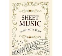 Music Sheets 200 Pages 8.5”×11” Music Staff Loose Leaf Sheets, Wide Staff Blank Manuscript Paper, Music Standard Manuscript Paper for Musician and ... of Music Pocket 200 pages 10 Staves per Page