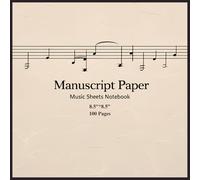 Music Sheets 200 Pages 8.5”×8.5” Music Staff Loose Leaf Sheets, Wide Staff Blank Manuscript Paper, Music Standard Manuscript Paper for Musician and ... of Music Pocket 200 pages 10 Staves per Page