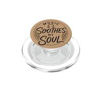 Music Soothes My Soul Auriculares Animal Spots Pattern Melody PopSockets PopGrip para MagSafe
